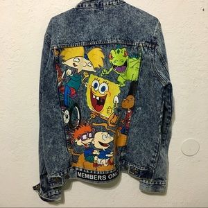 Members Only X Nickelodeon Jean jacket